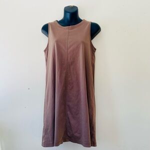 Everlane Mini Tank Dress Shift Brown Cotton M